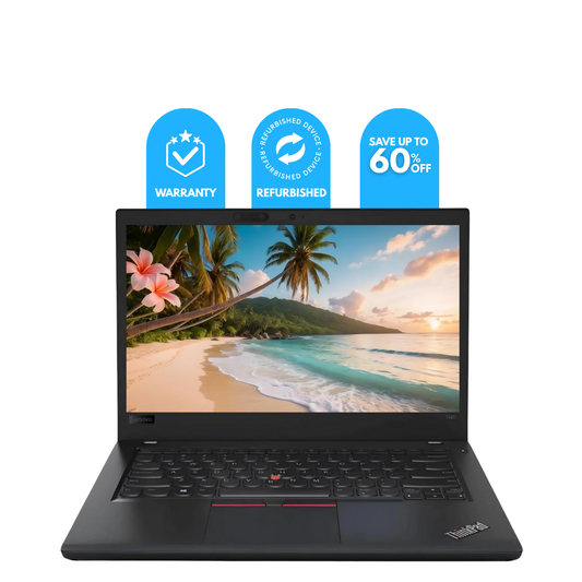 Refurbished Lenovo ThinkPad T480 Laptop | Intel Core i7 | 8GB RAM | 256GB SSD | 14″ FHD Display