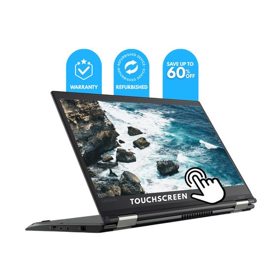 Refurbished Lenovo Yoga 370 Laptop | Intel Core i5 8th Gen | 8GB RAM | 256GB SSD | 14″ FHD Touch Display