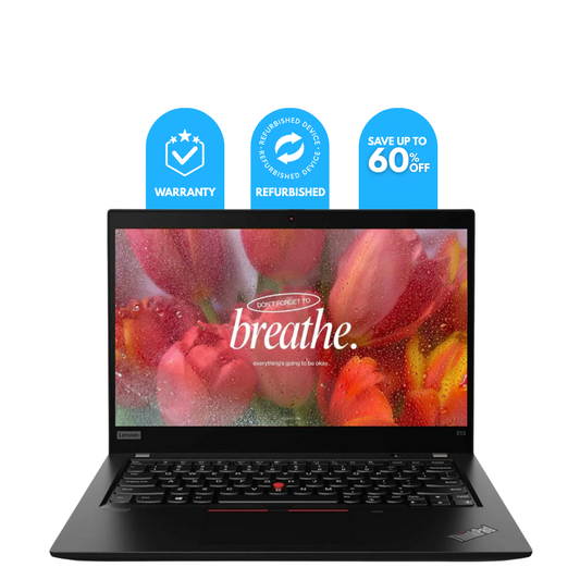 Refurbished Lenovo ThinkPad X13 Laptop | Intel Core i5 10th Gen | 8GB RAM | 256GB SSD | 14″ FHD Display