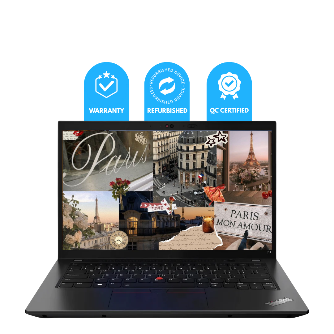 Refurbished Lenovo ThinkPad L14 Laptop | Intel Core i5 10th Gen | 8GB RAM | 256GB SSD | 14″ Display