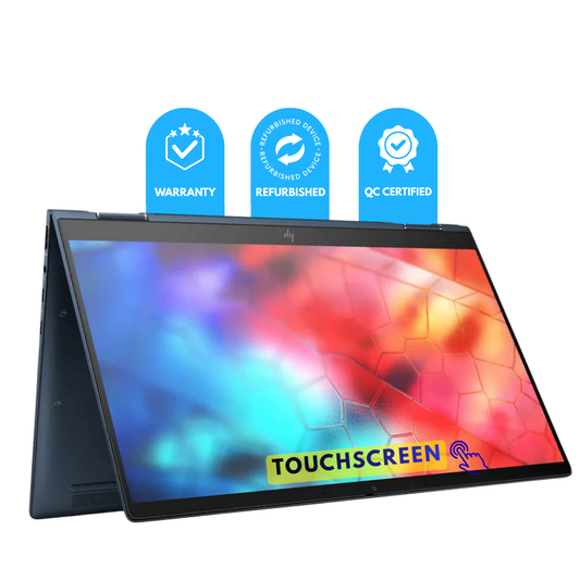 Refurbished HP Elite Dragonfly Laptop | Touchscreen 2 in 1 | Intel Core i5 8th Gen | 8GB RAM | 256GB SSD | 14″ FHD Display