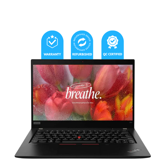 Refurbished Lenovo ThinkPad X13 Laptop | Intel Core i5 10th Gen | 8GB RAM | 256GB SSD | 14″ FHD Display