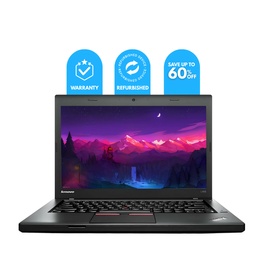 Refurbished Lenovo ThinkPad L450 | Intel Core i3 5th Gen | 8GB RAM | 256GB SSD | 14.0″ Display