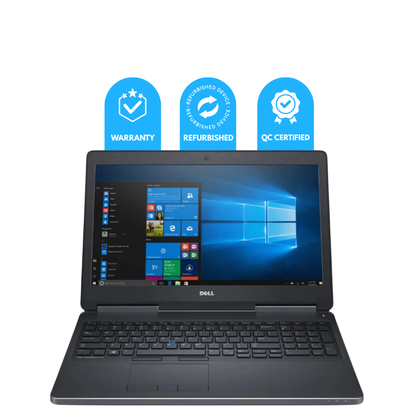 Refurbished Dell Precision 7520 Workstation | i7 7th Gen | 16 GB RAM | 512 GB SSD | 15.6″ FHD