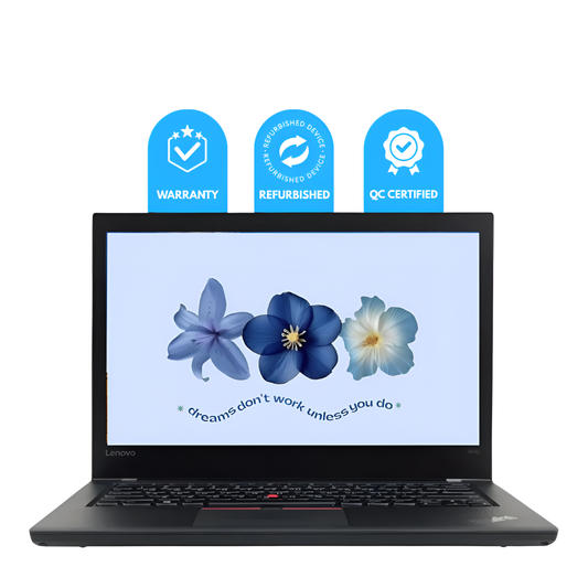 Refurbished Lenovo ThinkPad T470 Laptop | Intel Core i5 7th Gen | 8GB RAM | 256GB SSD | 14″ FHD Display