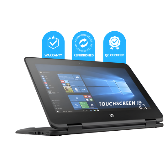 Refurbished HP ProBook x360 11 G6 | Intel Core i5 10th Gen | 8GB RAM | 256GB SSD | 12.5″ Touch Display