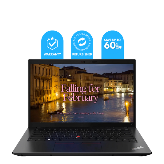 Refurbished Lenovo ThinkPad L14 Laptop | Intel Core i5 10th Gen | 16GB RAM | 256GB SSD | 14″ FHD Display