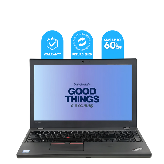 Refurbished Lenovo ThinkPad T560 Laptop | Intel Core i7 6th Gen | 8GB RAM | 256GB SSD | 15.6″ FHD Display