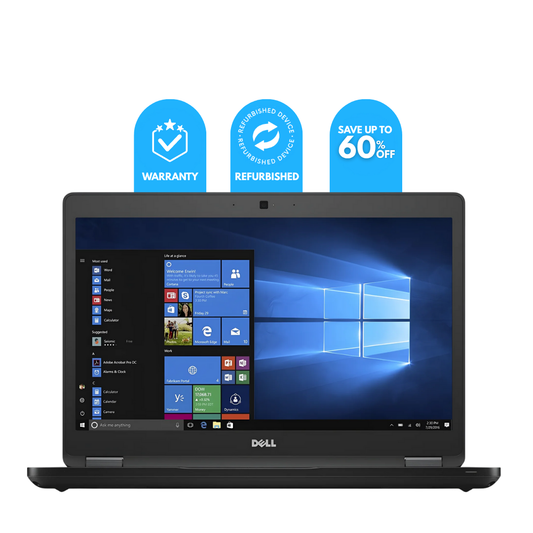 Refurbished Dell Latitude 5480 Laptop | Intel Core i5 7th Gen | 8GB RAM | 256GB SSD | 14″ FHD Display