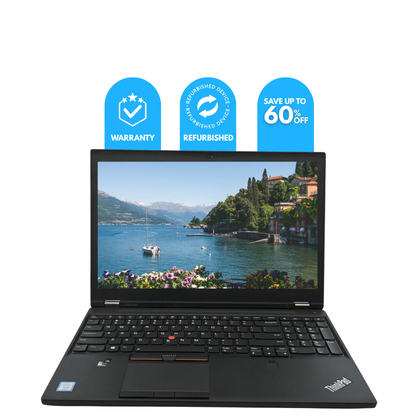 Refurbished Lenovo ThinkPad P51 Workstation | i7‑7th Gen | 8 GB RAM | 256 GB SSD | 15.6″ FHD